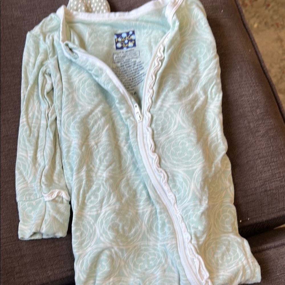 Kickee Pants Light Green Baby Outfit